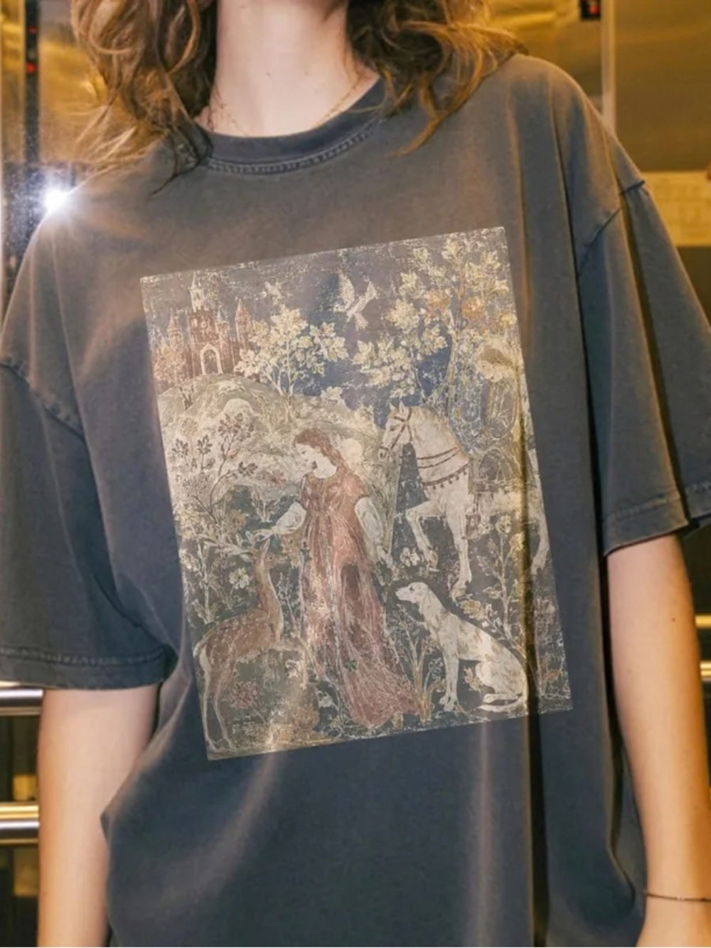 Comfort Colors Pepper Medieval Graphic Tee, Vintage Retro T-Shirt - Picture 2 of 6